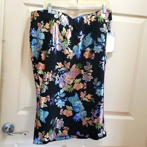 Eci shimmer Floral skirt